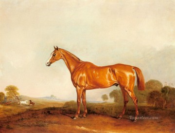 ジョン・ファーニーリー Painting - 風景馬に乗った金栗ハンター ジョン・ファーニーリー・シニア